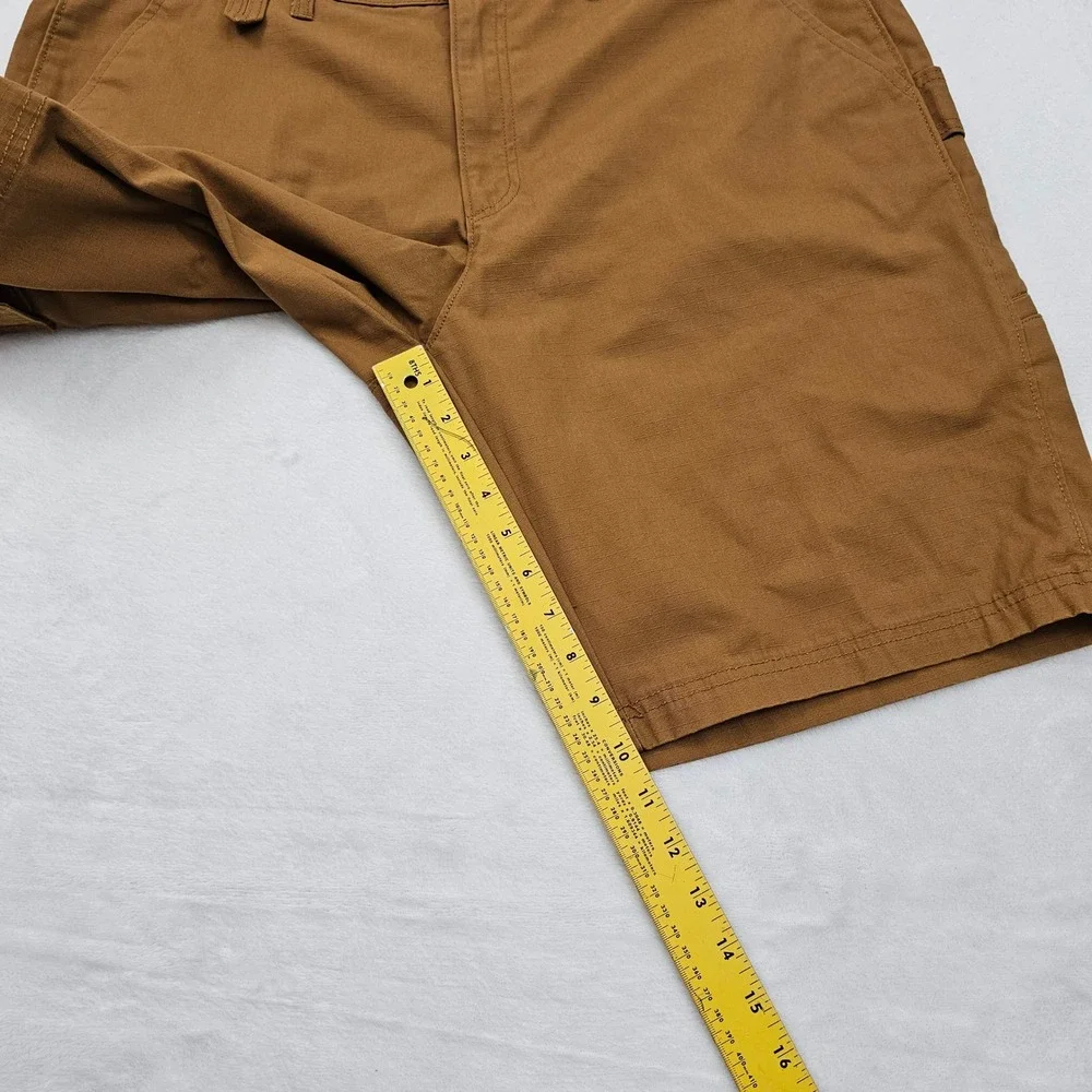 Brahma Cargo Work Shorts Mens 38 Brown Ripstop‎ Utility Carpenter Gorpcore